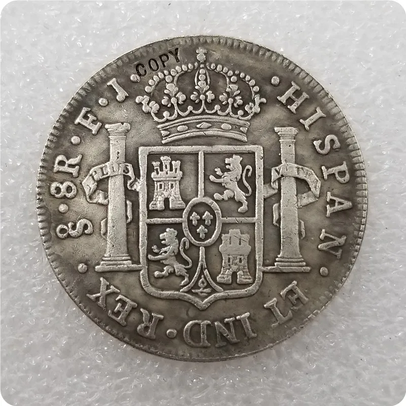 1813 испанская 8 Reales копия памятных монет-Реплика монет медаль коллекционные