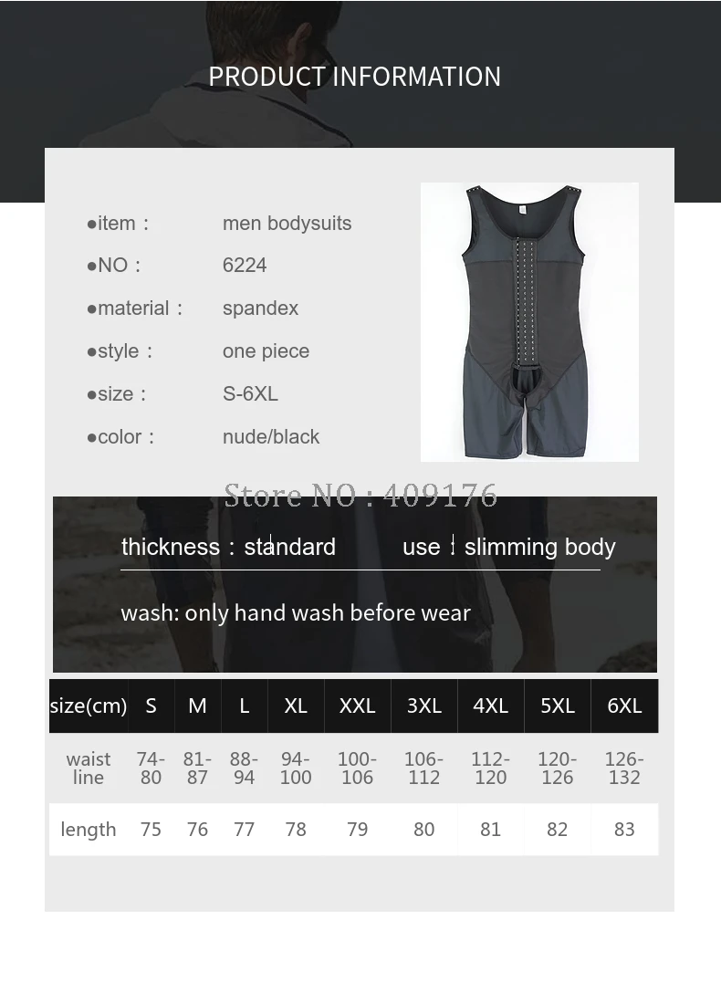 

6XL Gynecomastia Shapers PRAYGER Shaper Men Slimming Waist Trainer Corset Lift Butt Bodysuits Control Tummy Trimmer Legs Shaper