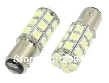 

50x 1157 BAY15D 27 SMD 5050 White LED Bulb Signal Light Lamp