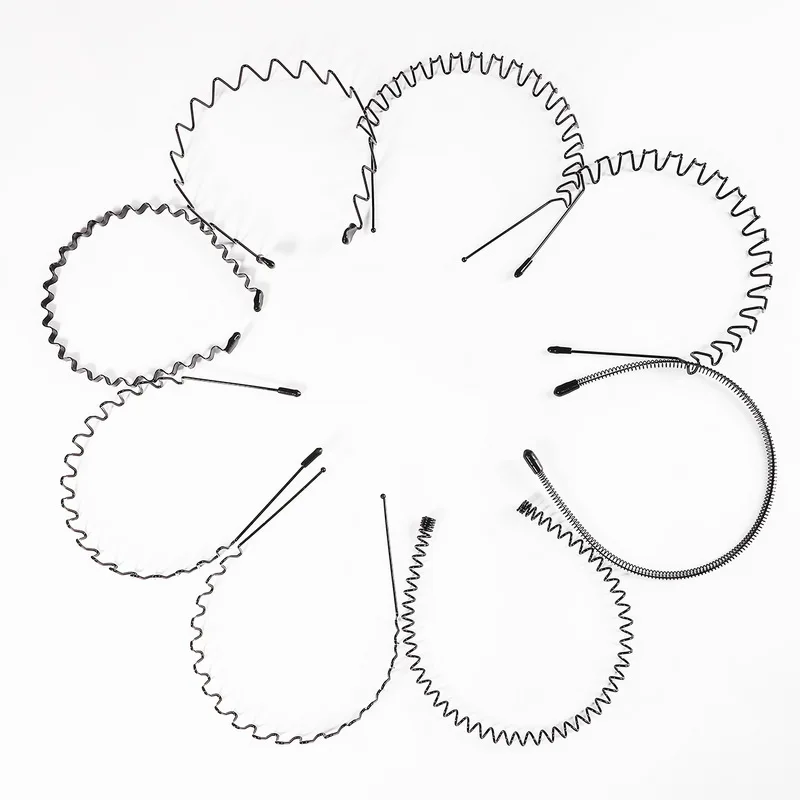 NEW 8types Hot Sale unisex Simple and elegant Wave Shape Black Hair Clips Women And Handsome Men Beauty modeling tool hair clamp |