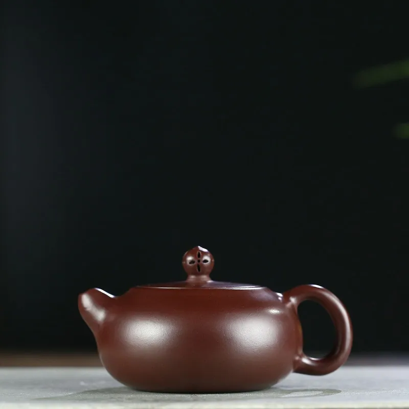 

Yixing Purple Sand Pot Pure Handmade Raw Mine Purple Zhumud Bian Xishi Kung Fu Teaware Household Tea Pot