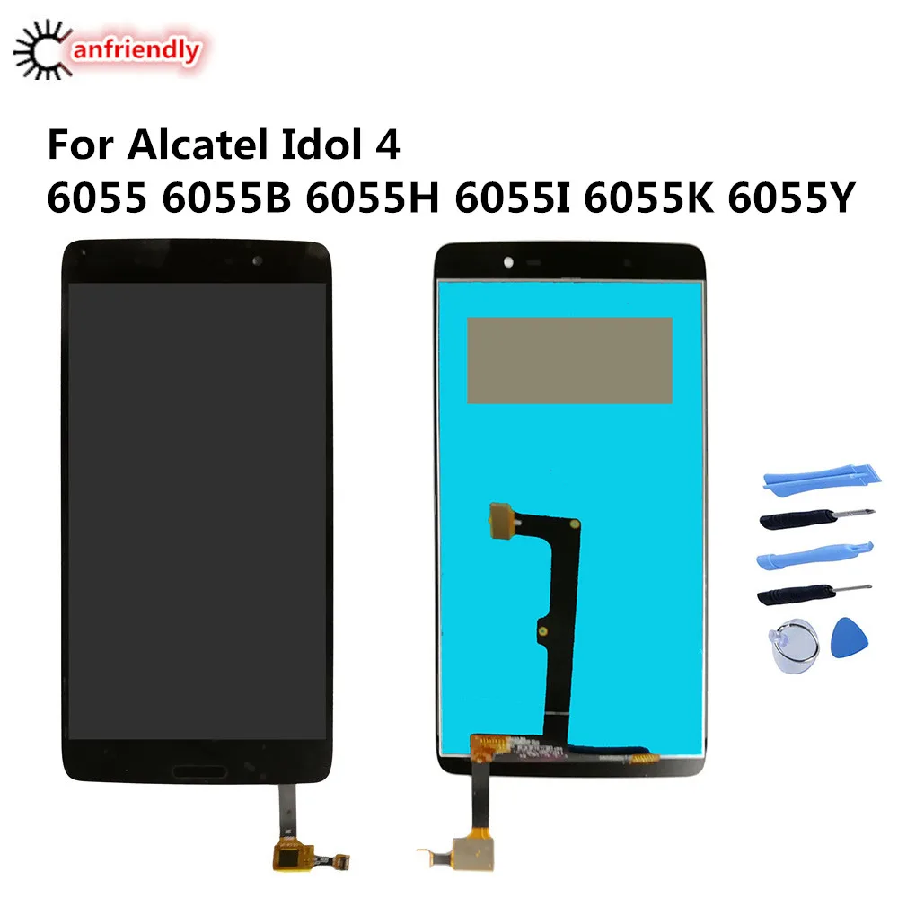 ЖК дисплей и сенсорный экран в сборе для Alcatel One Touch Idol 4 LTE 6055 6055B 6055Y 6055I 6055K