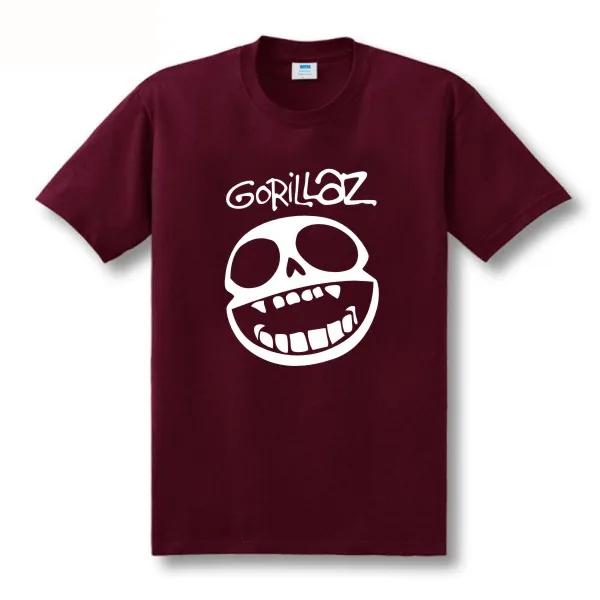 Футболка с надписью ECTIC Gorillaz черная музыкальная футболка в стиле рок панк унисекс