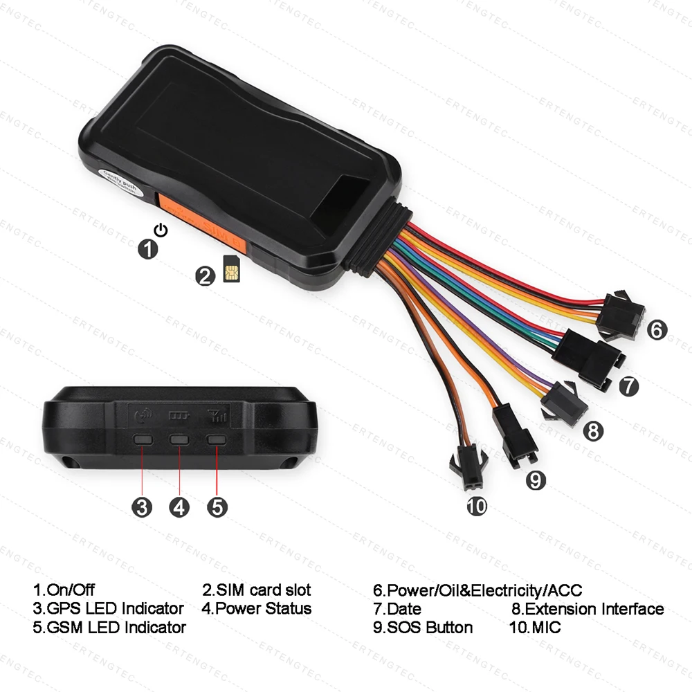 GPS Трекер 3G Concox GT06E LBS локатор SOS Автомобильная сигнализация отключается масляный