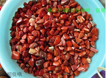 

Natural crystal red jasper gravel fish tank aquarium decoration flower crystals pot magnets pillow stone tumbled stone