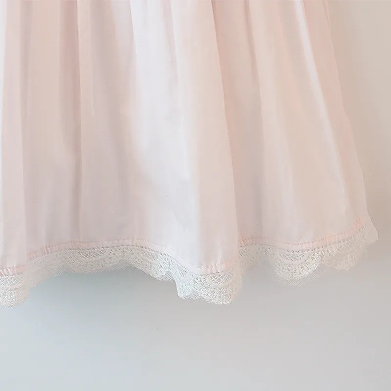 Elegant Girl Dress Summer Fashion pink Lace Bow Party tutu dress Flower Princess Wedding Dresses Baby clothes 2t-6 | Детская одежда и