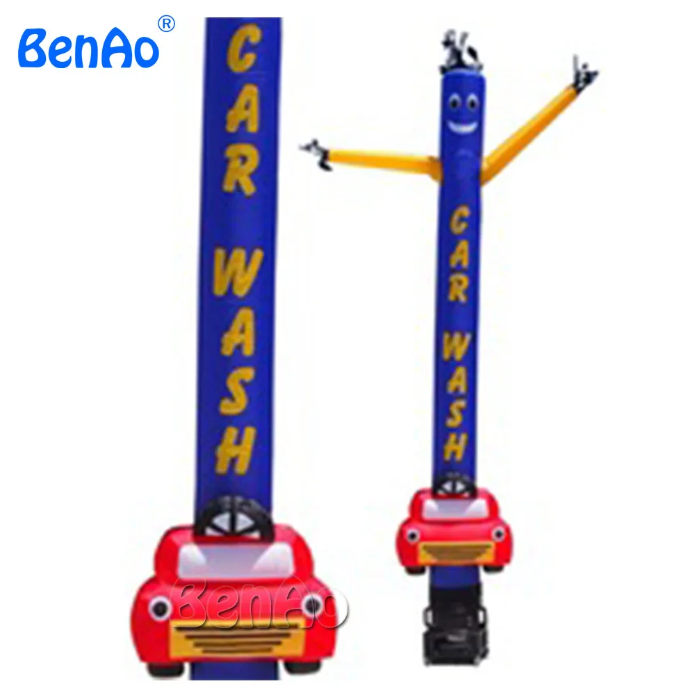 

AD073 BENAO 5m Outdoor advertising car wash inflatable air dancer dancing man, desktop air dancer with letters
