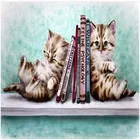 5D DIY Алмазная Картина кошки Patterm животные полная круглая вышивкамозаика кристаллами вышивки крестом взрослых Искусство Новое поступление ручной работы