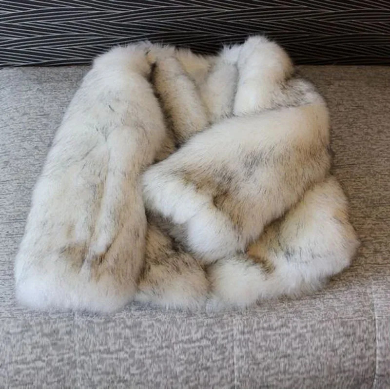 

Winter Fox Fur Coats for Women Faux Fur Jackets Short Design Plush Wool Outerwear Villus Faux Fur Female Fashion Overcoat