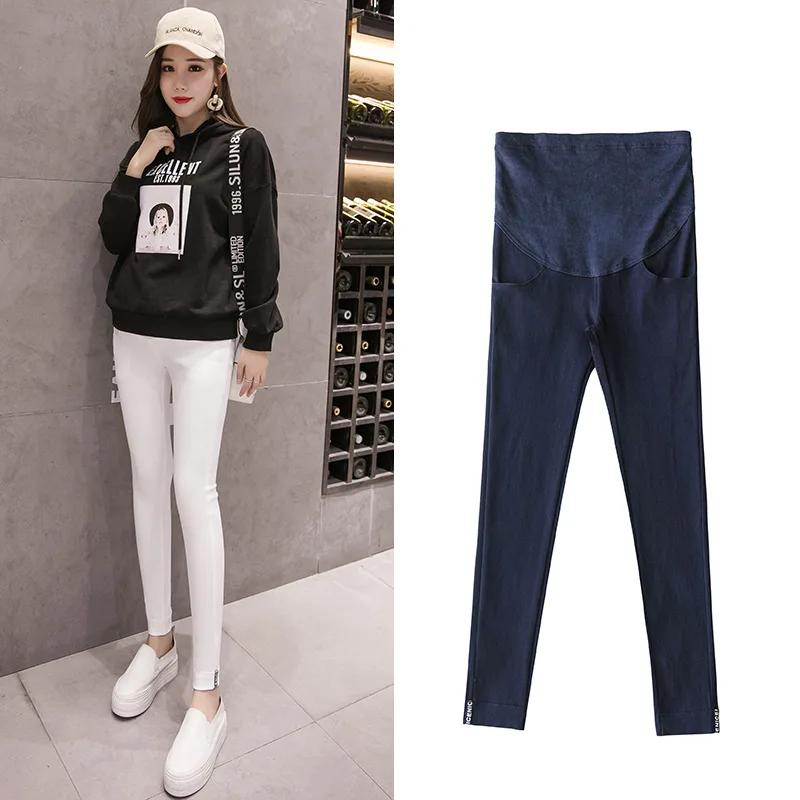 

Skinny Maternity Pants For Pregnant Women Clothes Abdominal Pants Pregnancy Spring Summer High Stretch Gravidas Clothing Pants