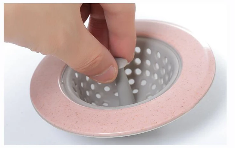 Silicone Wheat Straw Kitchen Sink Strainer Bathroom Shower Drain Drains Cover Colander Sewer Hair Filter | Обустройство дома