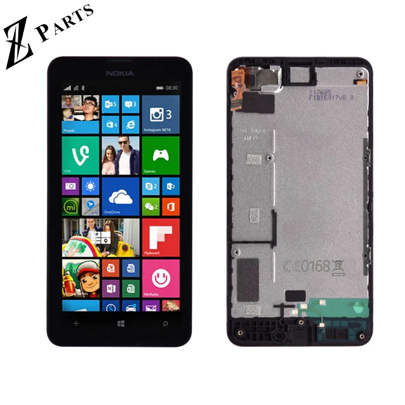 

Original 4.5" IPS For Nokia Lumia 630 LCD Display with Touch Screen Digitizer Assembly with frame Free Shipping