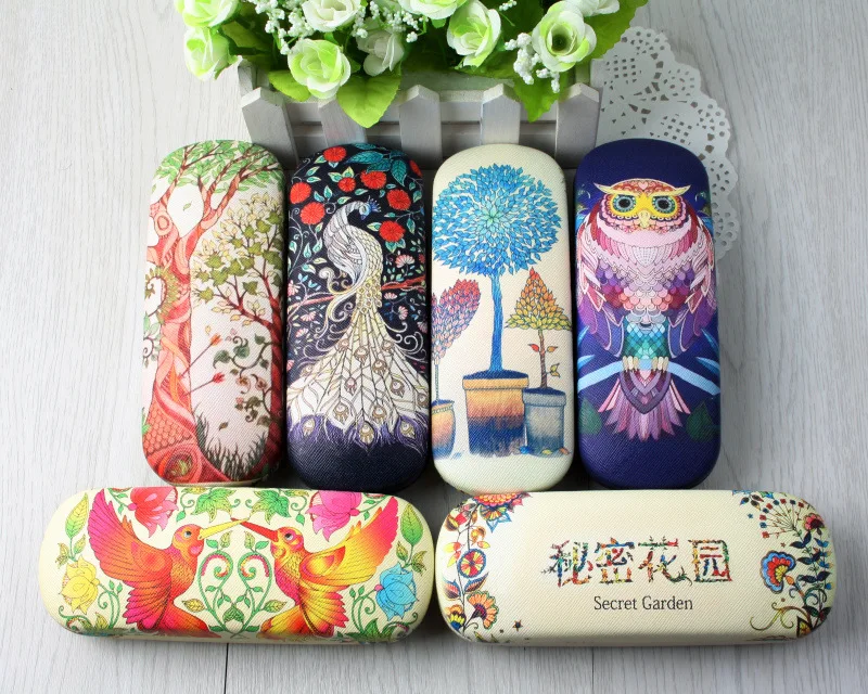 Liusventina модная летняя Secret Garden Сова кожаный солнцезащитные очки для женщин коробка для женских очков, Чехол для очков hign качество