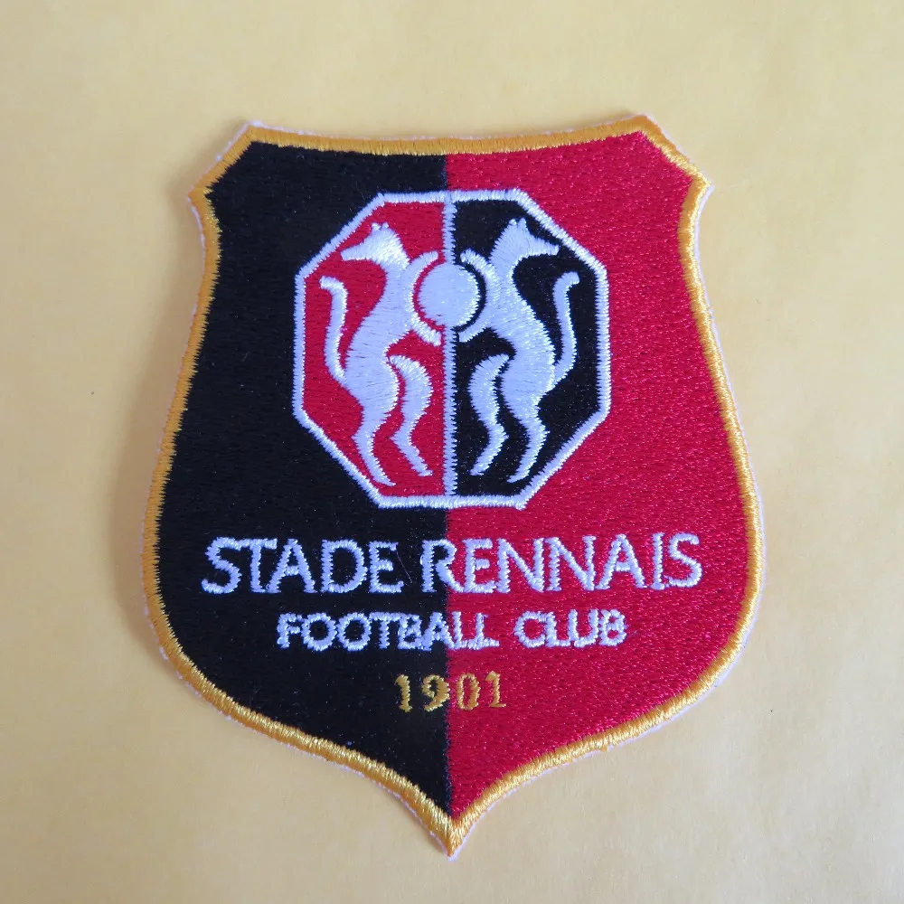 2 шт./лот Футбольная форма команда стадион логотип Rennais вышитая аппликация