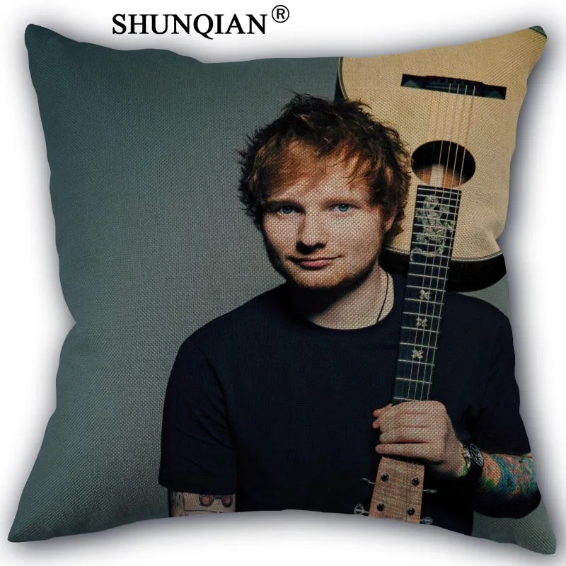Ed Sheeran хлопковая льняная Наволочка на заказ домашние текстильные украшения одна сторона наволочки 45x45 см