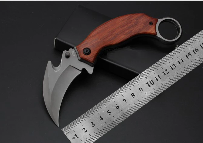Karambit нож X52 5Cr13Mov Лезвие cid филиал деревянная ручка складной EDC инструмент Открытый