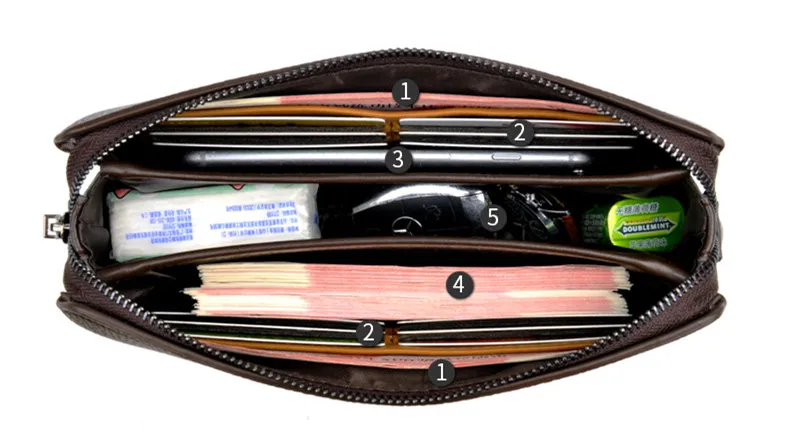 

New fashion Men's business coded lock Clutch Male safty lock Clutch casual purse big capacity handbag soft long wallet