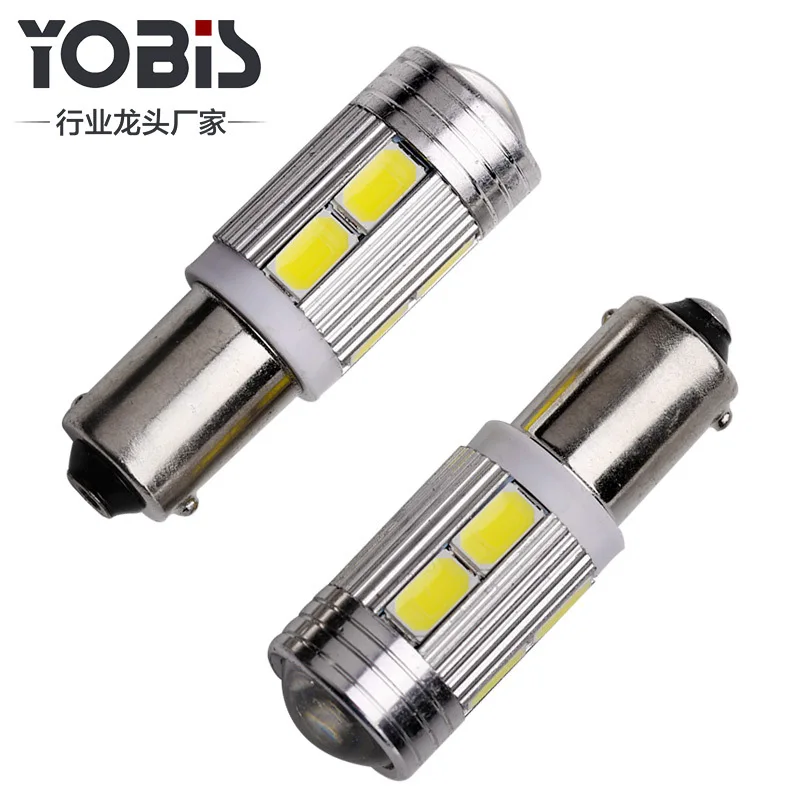 50 шт T11 T4W 233 BA9S 5630 5730 SMD 10 светодиодный купола Светодиодная Лампочка для парковки