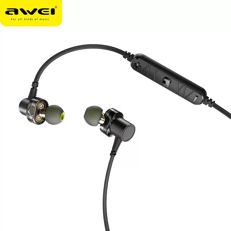 AWEI X660BL Bluetooth беспроводные наушники-4D стерео объемный звук (черный) | Электроника