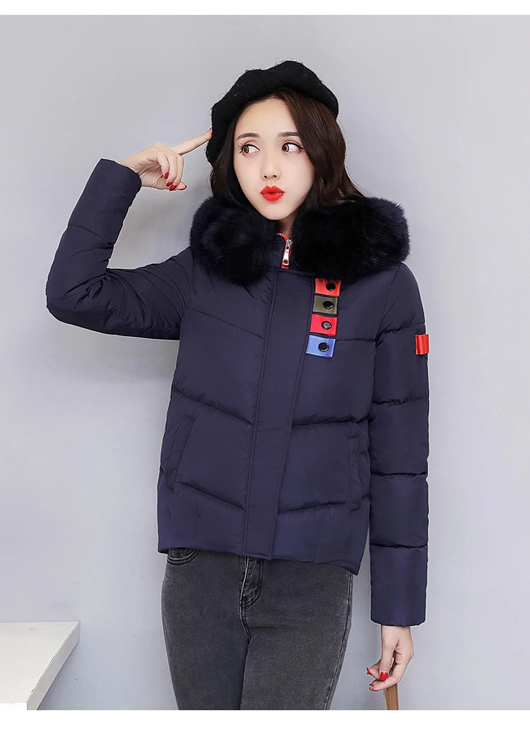 Big Collar Parka Down Cotton Jacket 2017 Winter Women Thick Snow Wear Coat Clothing Female Jackets Parkas H198 | Женская одежда
