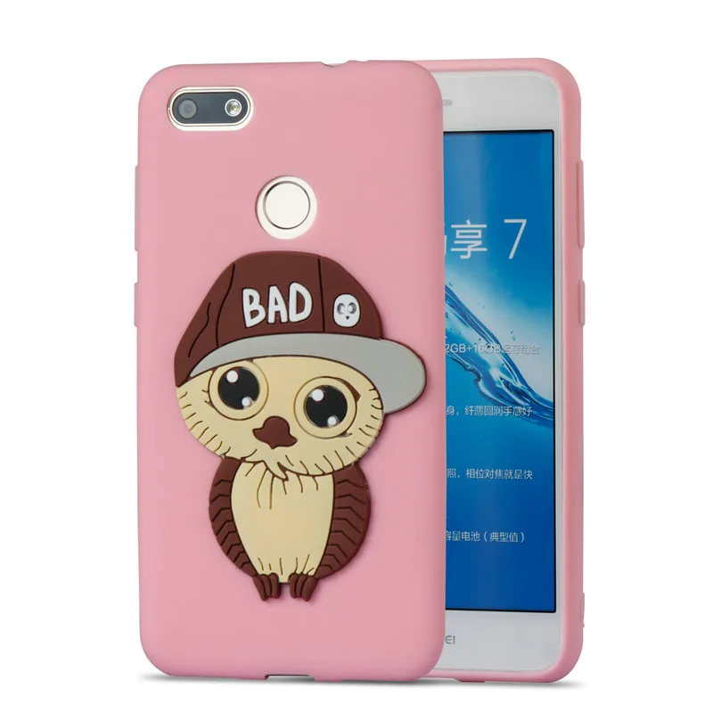 Tobethird Soft TPU Case For Huawei P9 lite mini enjoy 7 case Transparent Silicone Back cover Y6 Pro 2017 |