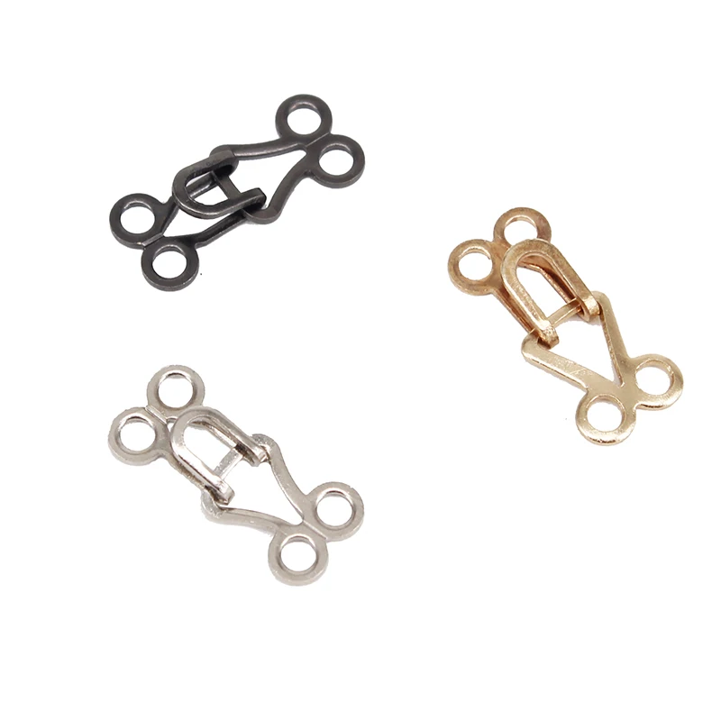 100 компл. Металл 18 мм x 8 закрытие талии крючки удлинителя & застежки глаза Швейные