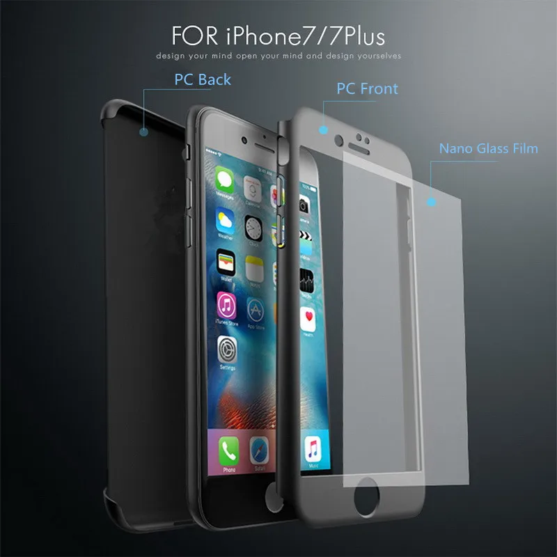 1000 шт Роскошные 360 градусов закаленное стекло Чехлы для iPhone X XR XSMAX 5 7 6s 8 Huawe P10 Xiaomi