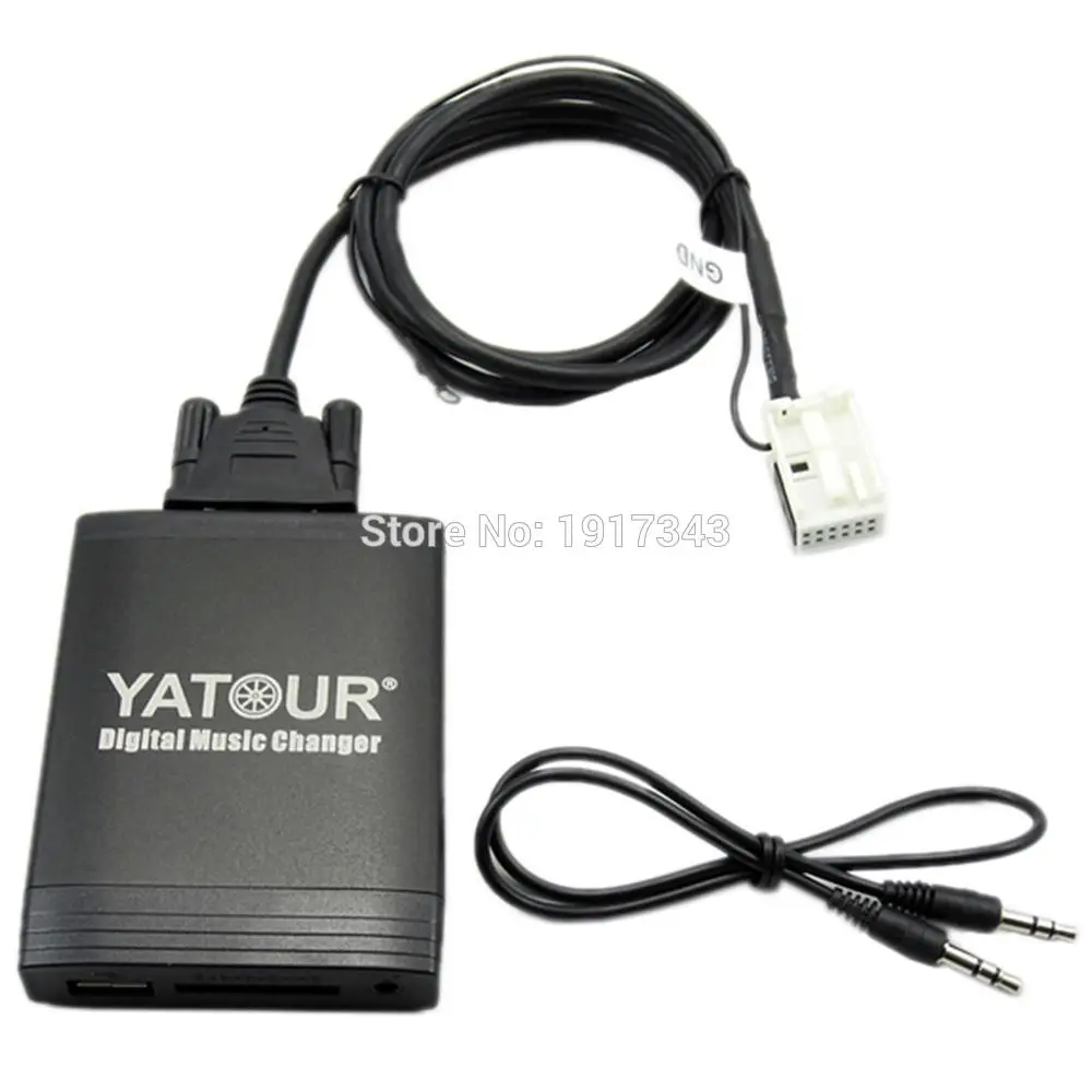 Yatour автомобильный адаптер mp3 aux sd usb музыка cd-чейнджер 12pin разъем для volkswagen vw passat