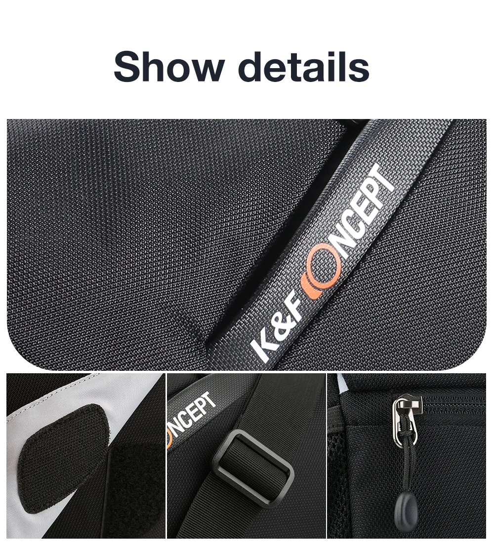 K& F концепция профессиональная черная 840D нейлоновая сумка на плечо для камеры Водонепроницаемая DSLR SLR сумка для Nikon Canon sony