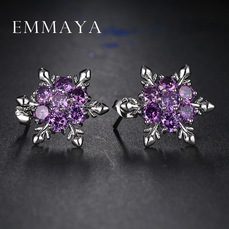 Женские серьги гвоздики с кристаллами Emmaya 2017|fashion stud earrings|stud earringsstud earrings for women |
