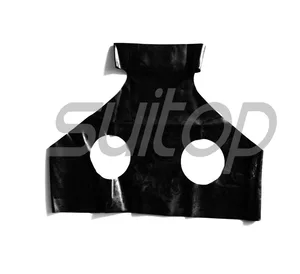 Бесплатная доставка, сексуальный латекс экзотический Топ, одежда с открытыми отверстиями, обхват груди для женщин, латексный жилет, костюмная одежда для женщин