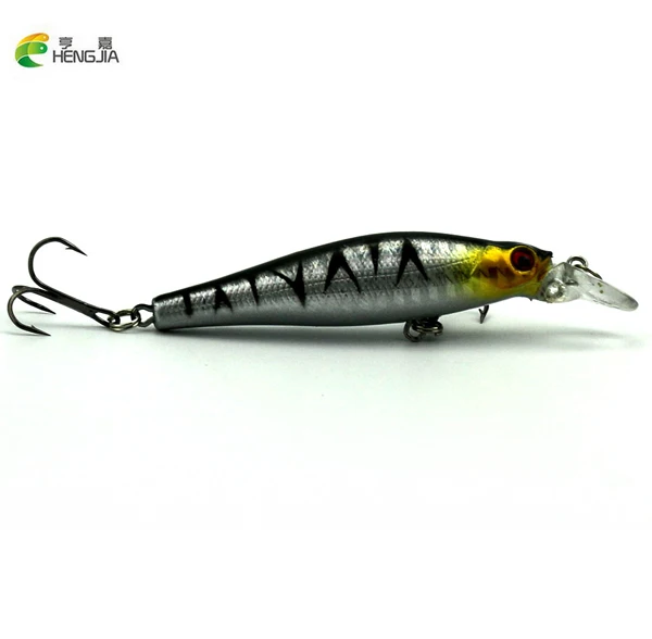 HENGJIA 1 шт. гольян твердый воблер Crankbait 3D глаза Позолоченные пластиковые лазерные