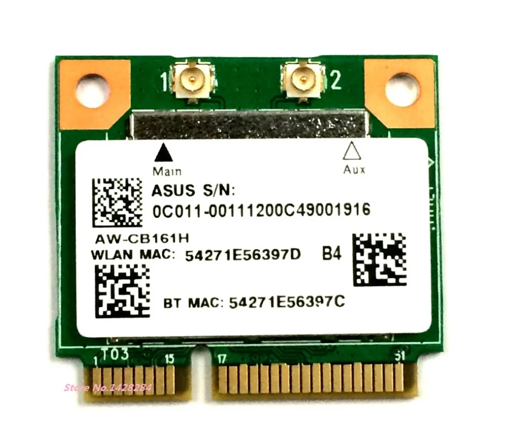 SSEA оригинальная новая AzureWave RTL8821AE AW CB161H 433 Мбит/с 802.11ac Half Mini PCI E WLAN Wi Fi BT BlueTooth 4 0