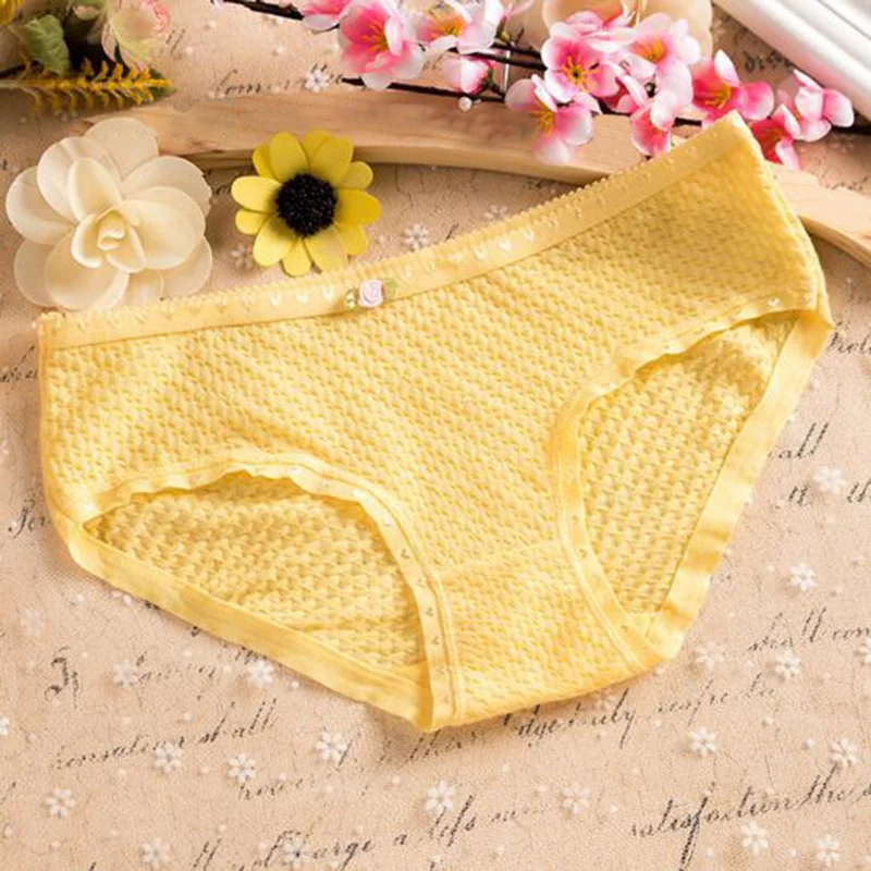 Женские хлопковые трусы брифы с пузырьками удобное дышащее нижнее белье для