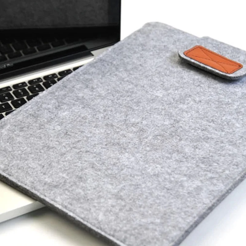 Сумка для ноутбука из шерсти и фетра женский портативный чехол Модный macbook pro air