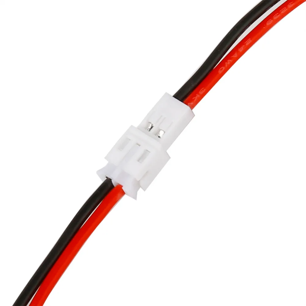100 шт. Мини Micro PH2.0 PH 2 0 мм Шаг 2Pin разъем с 10 см 24AWG мягкий силиконовый кабель для FPV