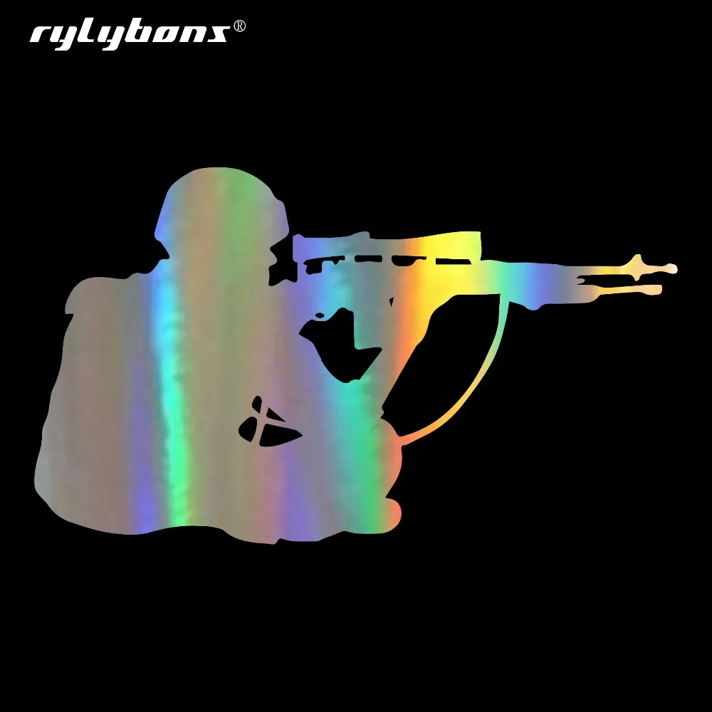Rylybons 15 см * 10 Снайпер стрелок военный автомобиль Стикеры для автотовары окна