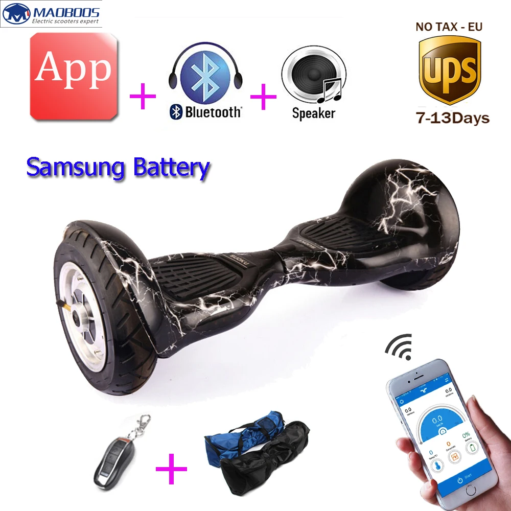 Самобалансирующийся Ховерборд 10 дюймов Одноколесный велосипед умный баланс Samsung