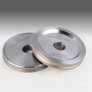 1 шт., 4-дюймовый алмазный шлифовальный круг из полиэтилена для обработки круглых кромок, бронзовый скрепляющий круг для стекла 2  6 мм