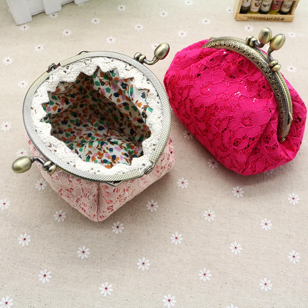 Кошелек Naivety Женский мини кошелек с кружевной застежкой и карманом для монет