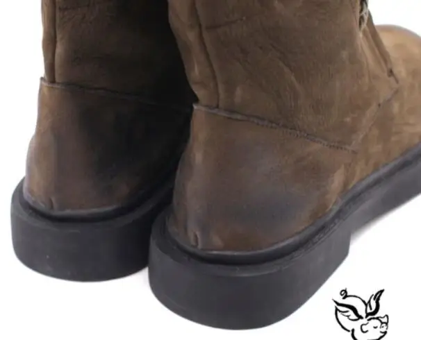 Careaymade-Autumn/winter female Handmade Ma Ding boots high quality Warm Genuine leather British style Retro short | Обувь