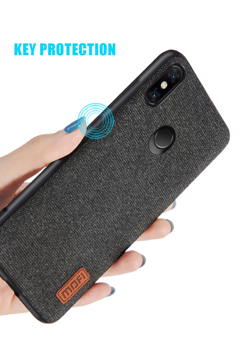Чехол для mi x 3, чехол MOFI для Xiaomi mi x 3, задний тканевый чехол для mi x 3, мягкий ТПУ чехол с краями, полный Чехол, матовый деловой чехол 6,39''