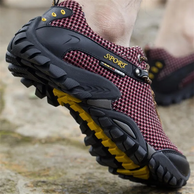 Man Hiking Shoes Waterproof Sneakers Travel Shoes Walking Shoes Men Breathable Non-slip Climbing Sports Water Shoes Trekking