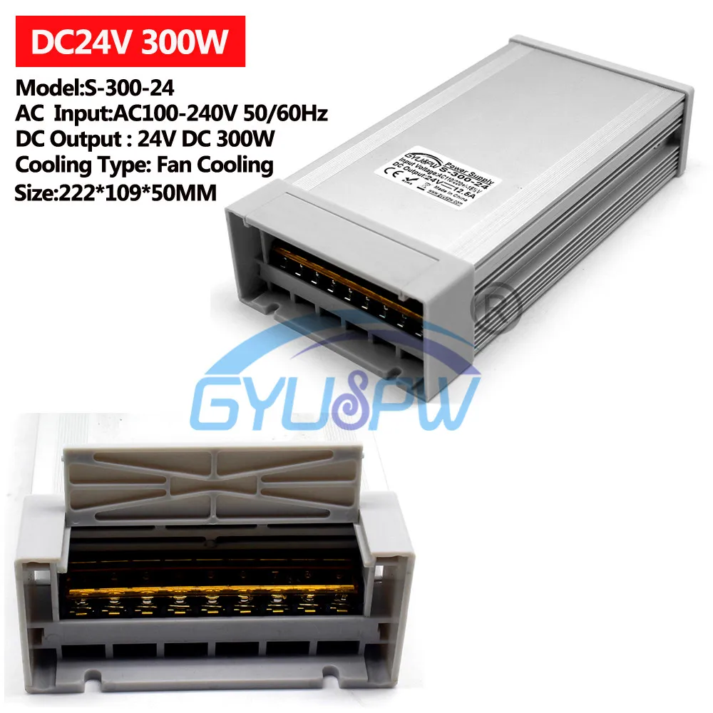 Непромокаемые Трансформаторы освещения DC12V DC24V 48 Вт 60 Вт 72 Вт 100 Вт 120 Вт 150 Вт 180 Вт 200 Вт 250 Вт 300 Вт 350 Вт 360 Вт 400 Вт 12 В 24 в источник питания