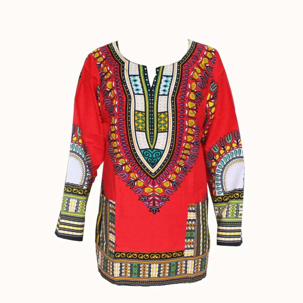 

Mr Hunkle 2016 New Arrival Design African Traditional Print T-shirt Long Sleeve Cotton Dashiki Shirt Unisex