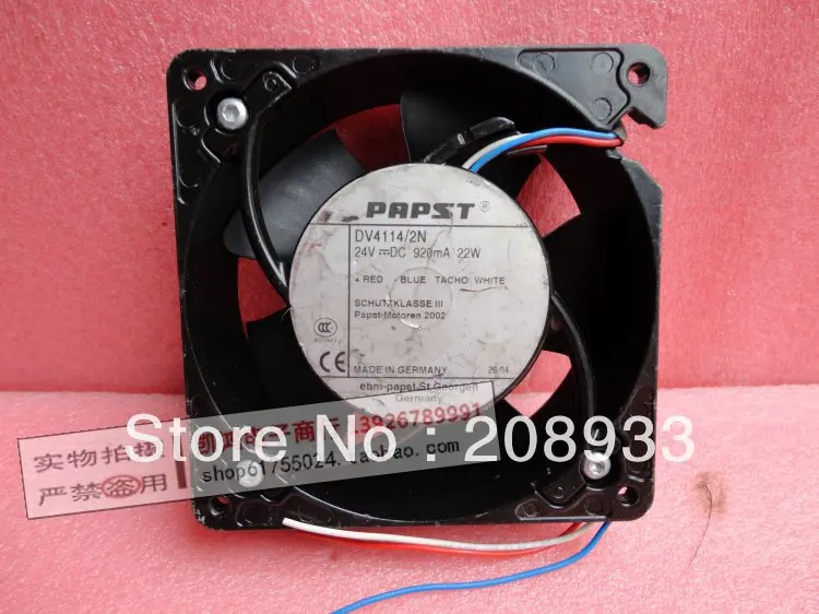 Для Германии papst DV4114/2N 24V 20 5 W 12CM 12038 трехпроводный Инвертор + охлаждающий