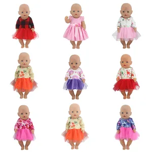 2018 новое платье, Одежда для куклы 43 см, Одежда для куклы аксессуары для куклы реборн