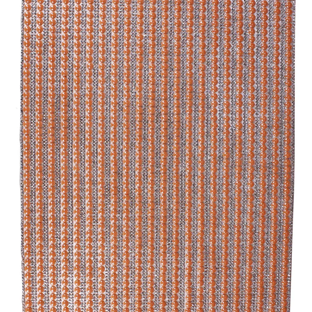 1 лист бусины кристалл оранжевый мотив стразы патчи отделка в рулонах железо на