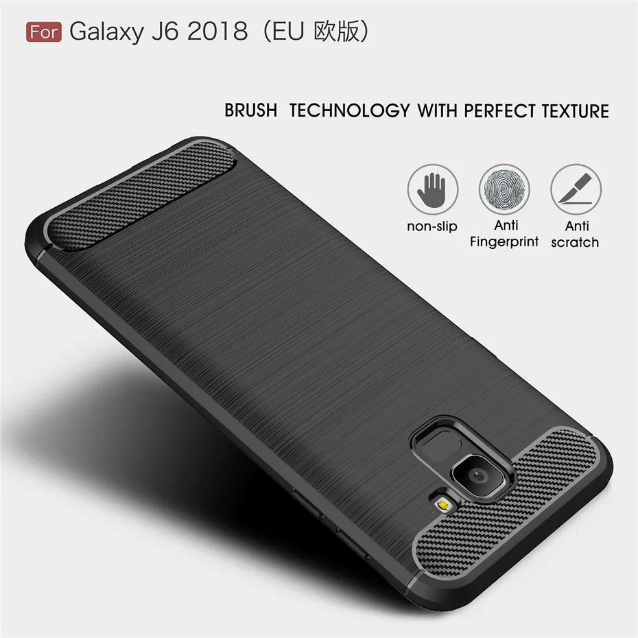 Чехол для Samsung Galaxy J6 2018 тяжелый Ударопрочный Мягкий силиконовый чехол из