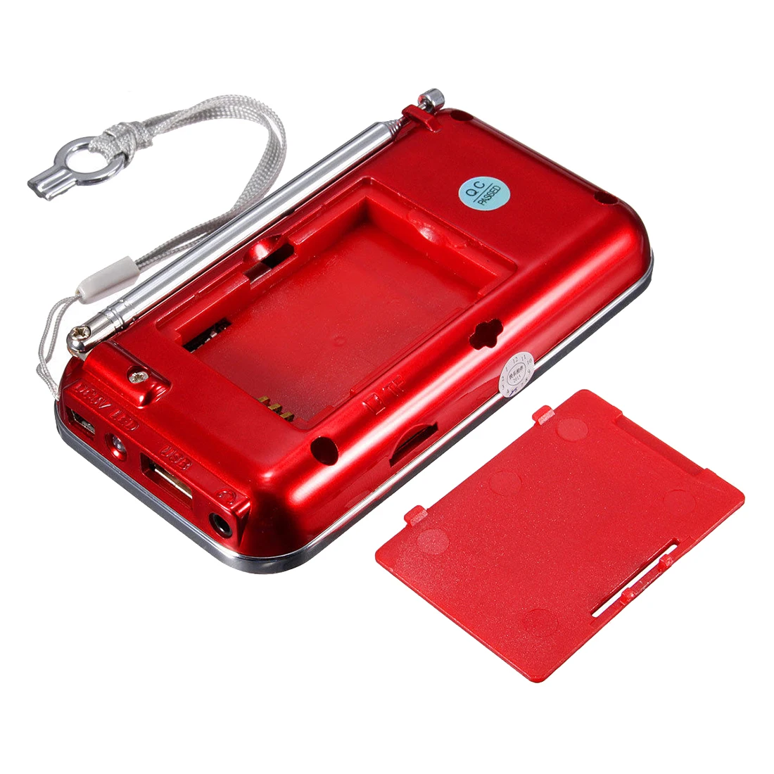 Мини Портативный светодиодный цифровой fm-радио динамик USB Micro SD TF карта MP3
